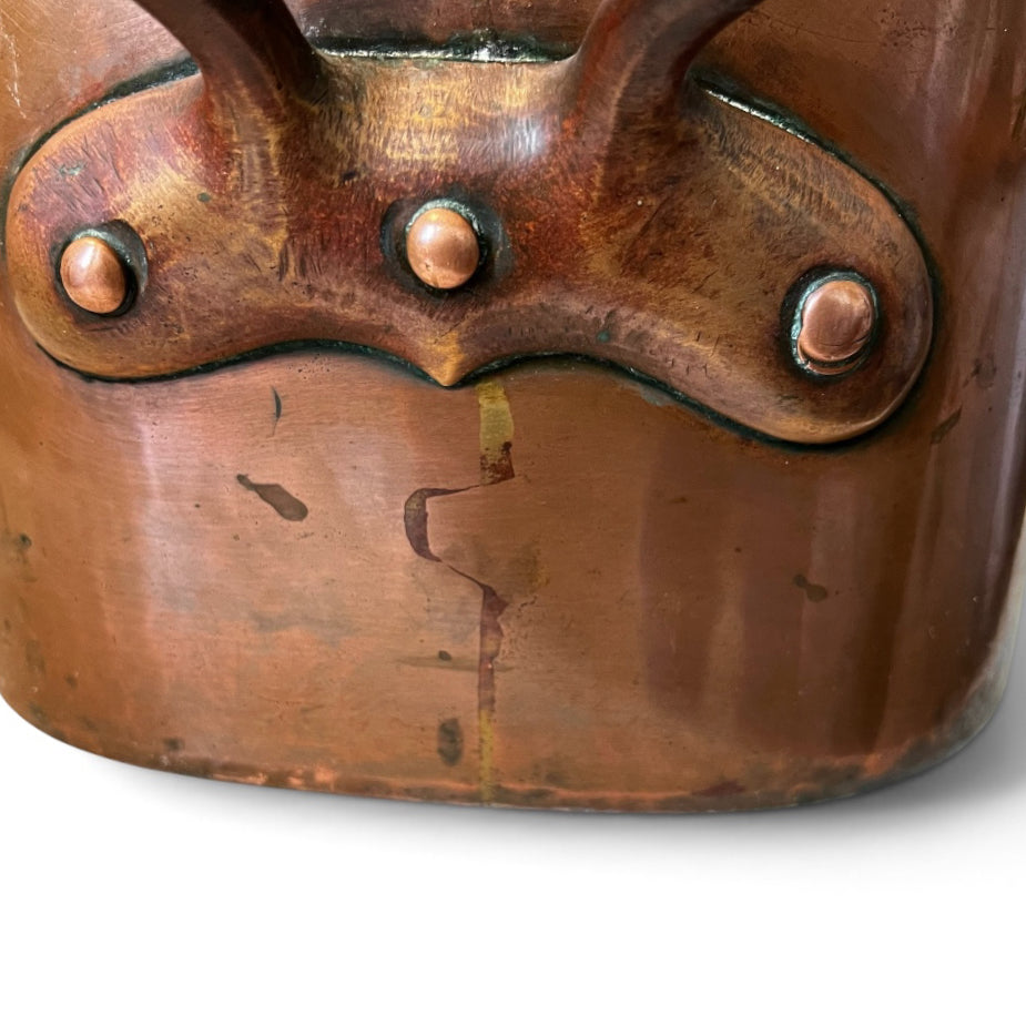 Ancienne daubière de marque Dehillerin en cuivre étamé vers 1900