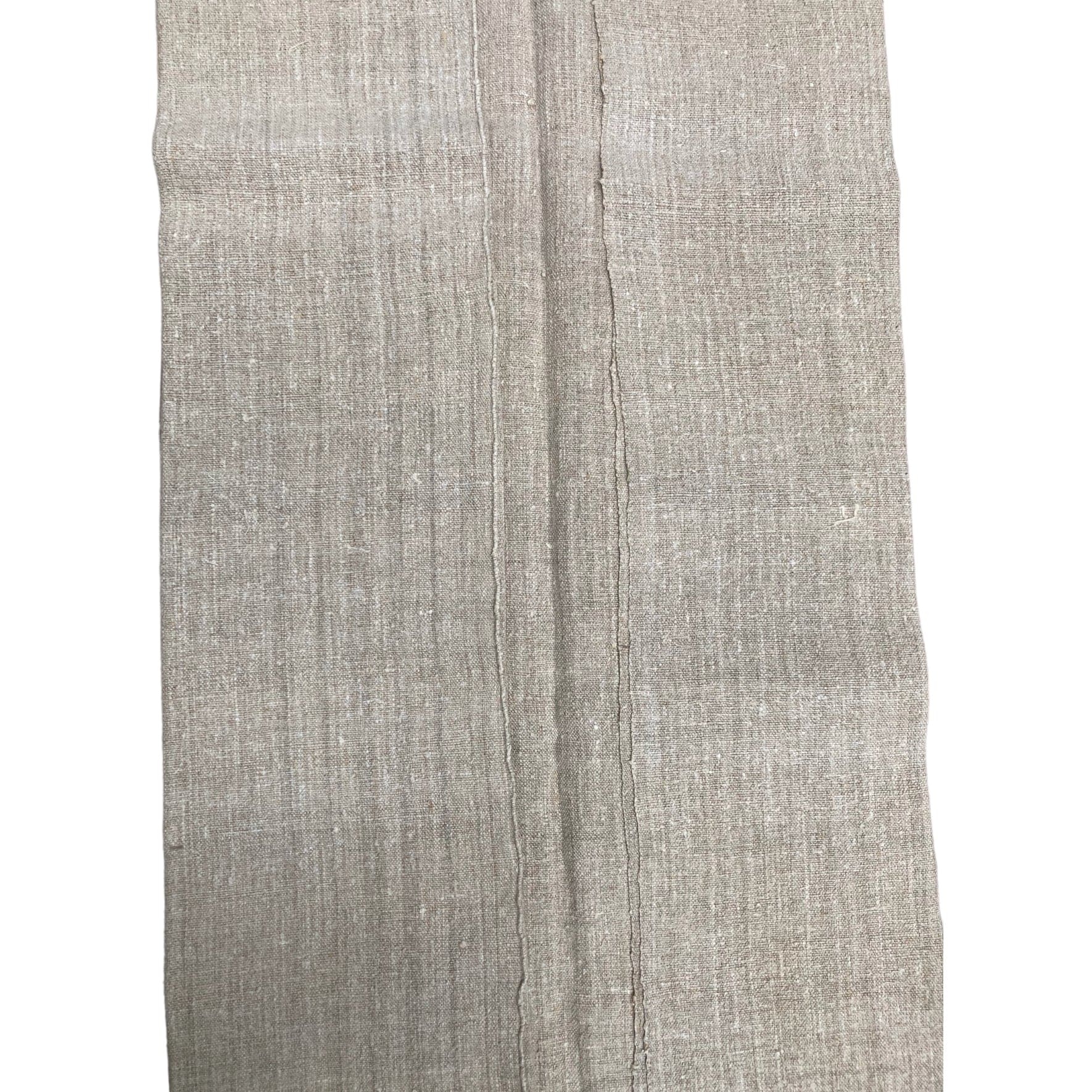 Ancien drap en chanvre naturel  XIXe.