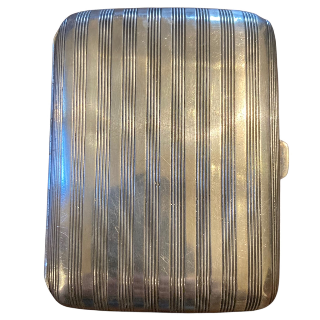 étui à cigarette Art-Déco en argent massif