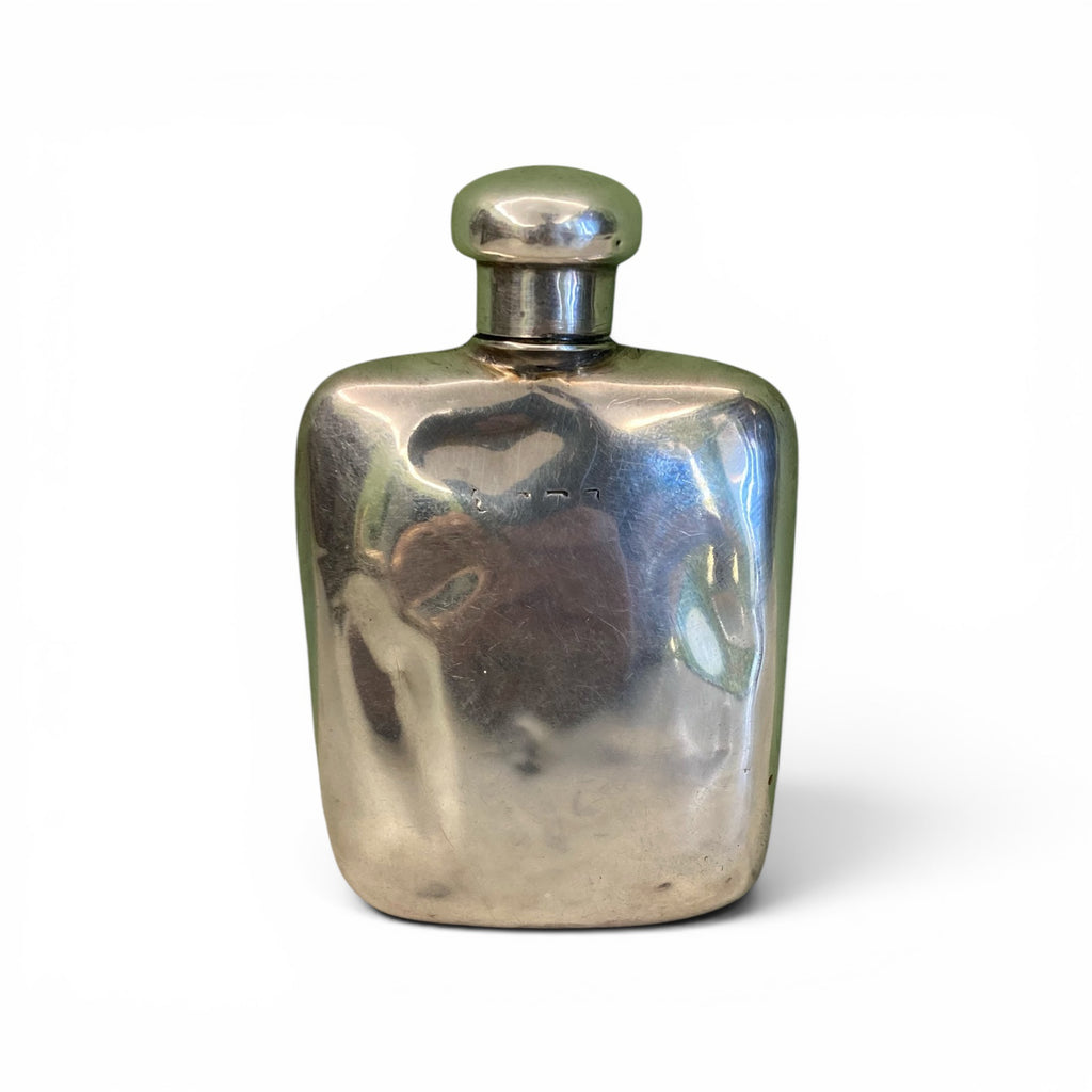Ancienne flasque de chasse circa 1900 argent massif Anglais