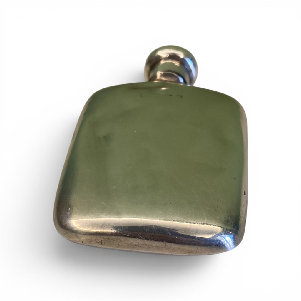 Ancienne flasque de chasse circa 1900 argent massif Anglais