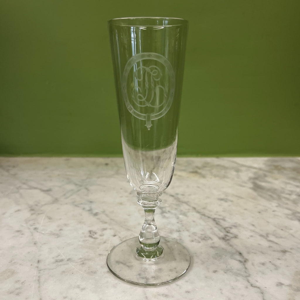 Flûte de mariage en cristal de Baccarat