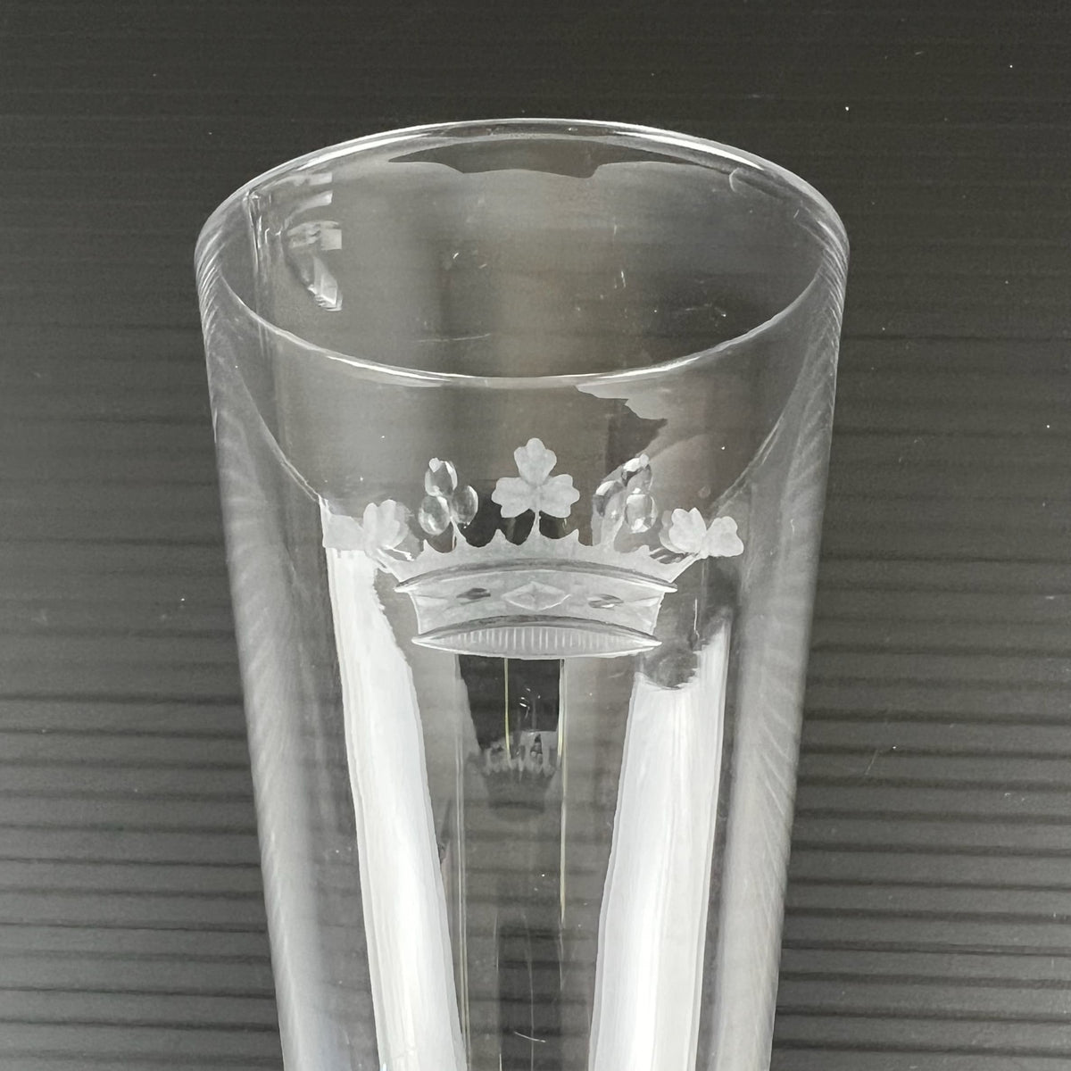 Paire de flûtes à champagne du Marquis d' Arcangues en cristal de Baccarat