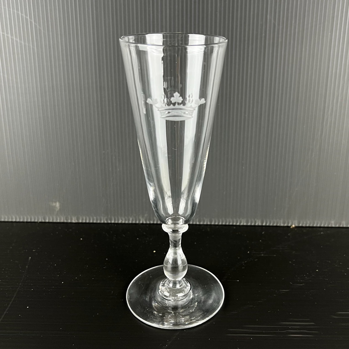 Paire de flûtes à champagne du Marquis d' Arcangues en cristal de Baccarat