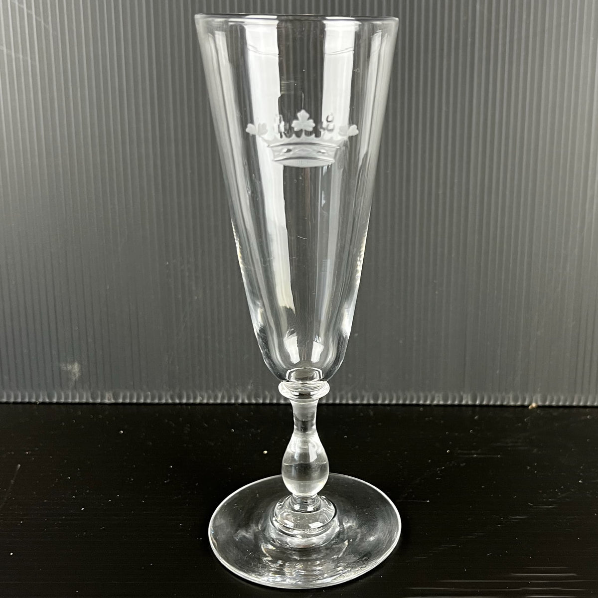Paire de flûtes à champagne du Marquis d' Arcangues en cristal de Baccarat