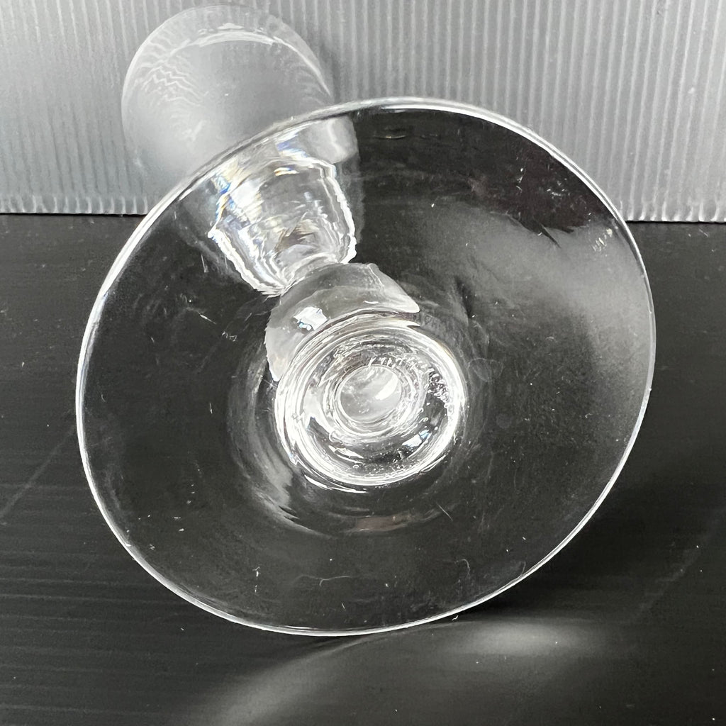 Paire de flûtes à champagne du Marquis d' Arcangues en cristal de Baccarat