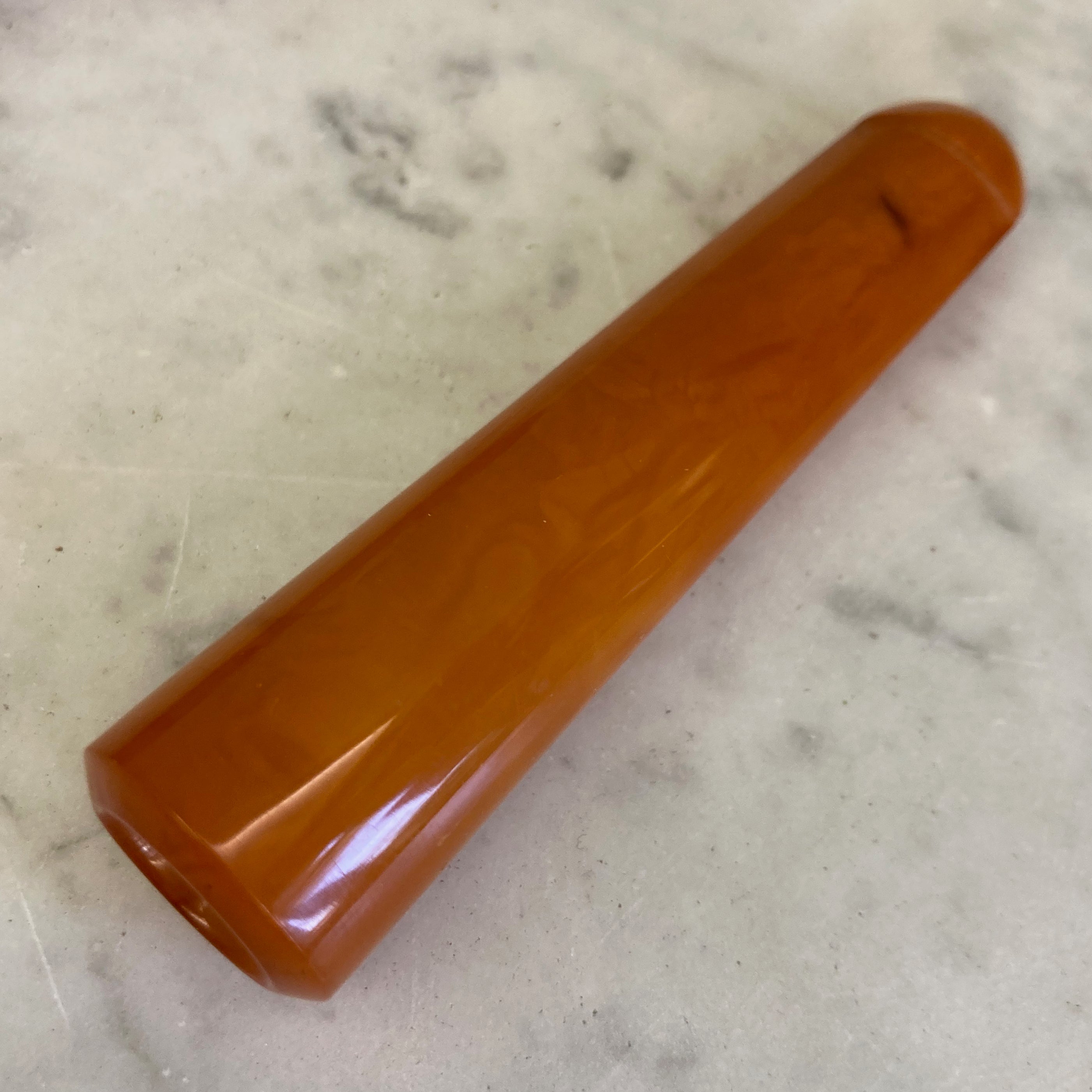 Fume cigare en ambre dans son écrin vers 1900