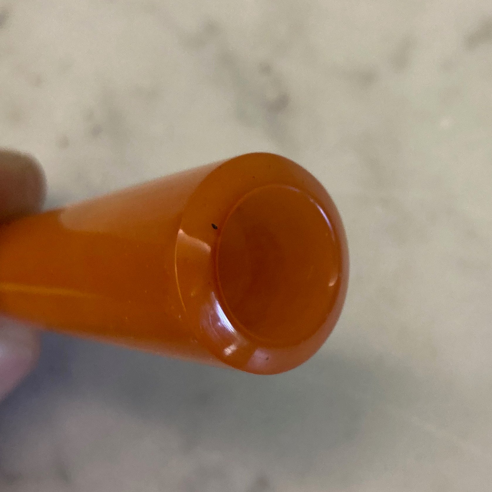 Fume cigare en ambre dans son écrin vers 1900