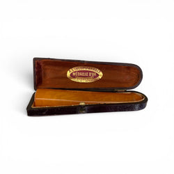 Fume cigare en ambre dans son écrin vers 1900