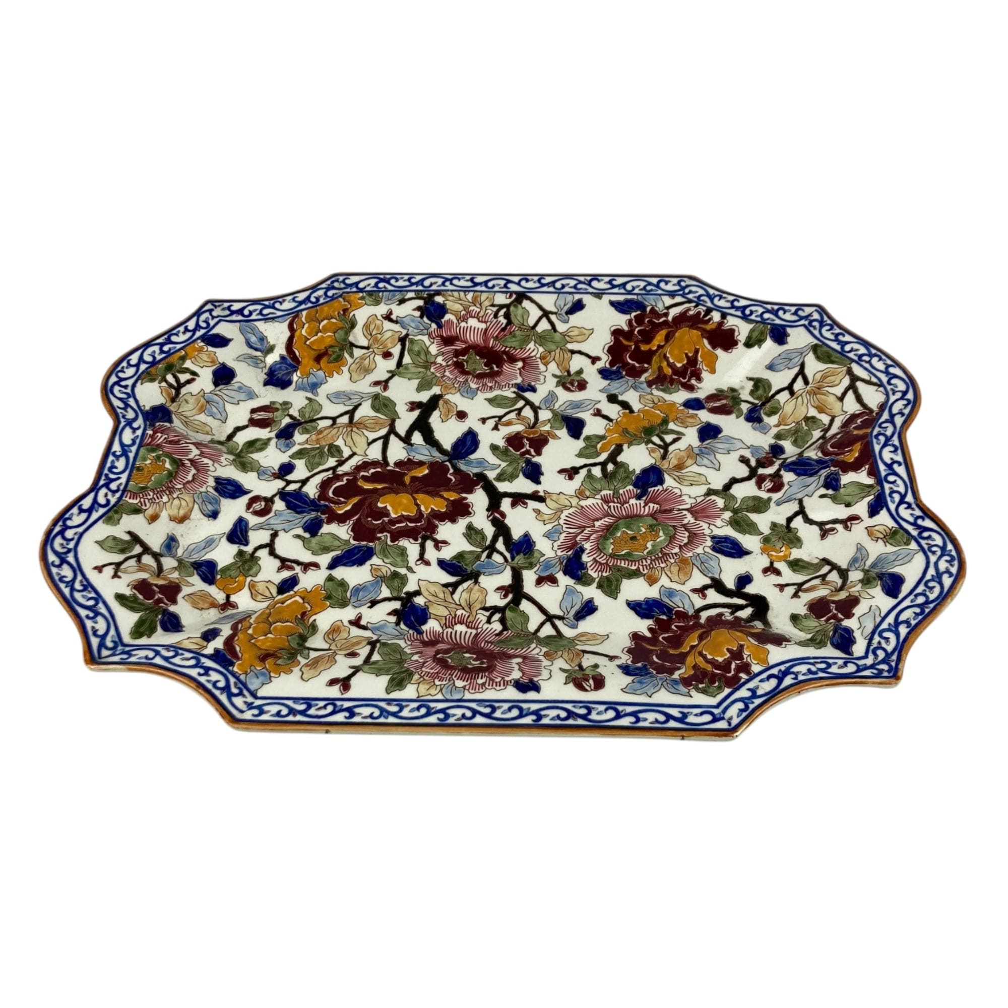 Soupière et plateau LXV décor pivoines de Gien