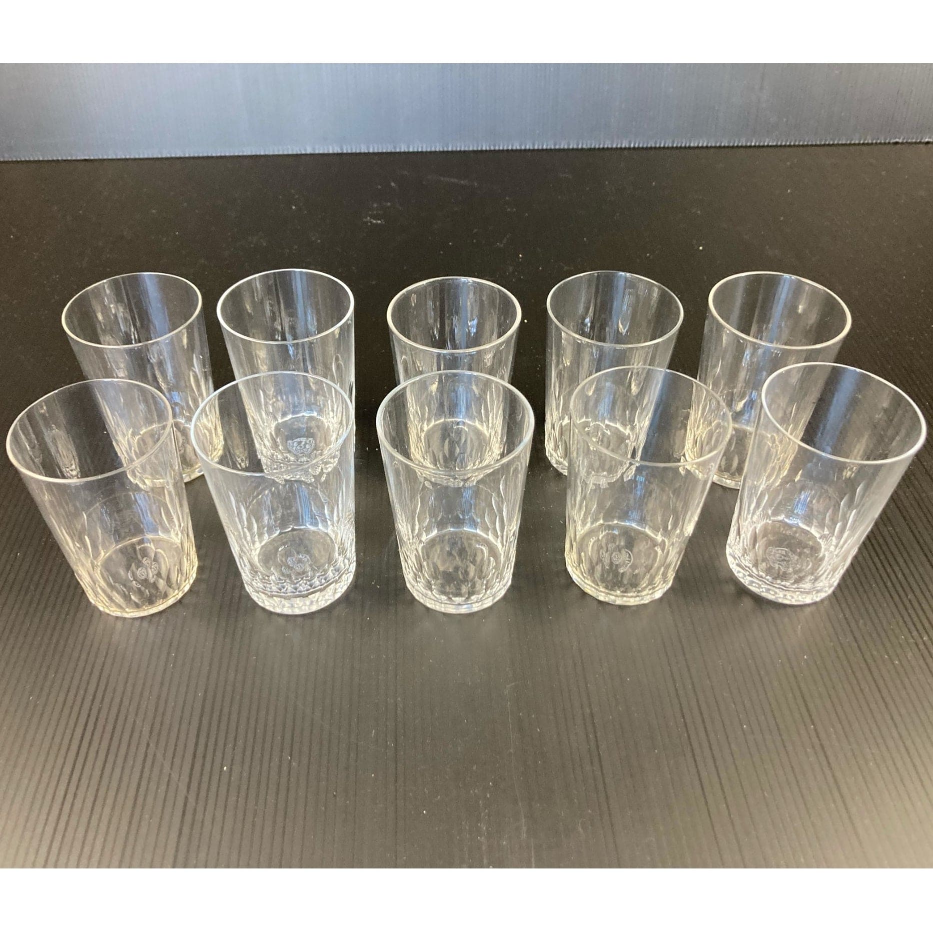 Baccarat richelieu 10 grandi bicchieri d'epoca in cristallo tagliato