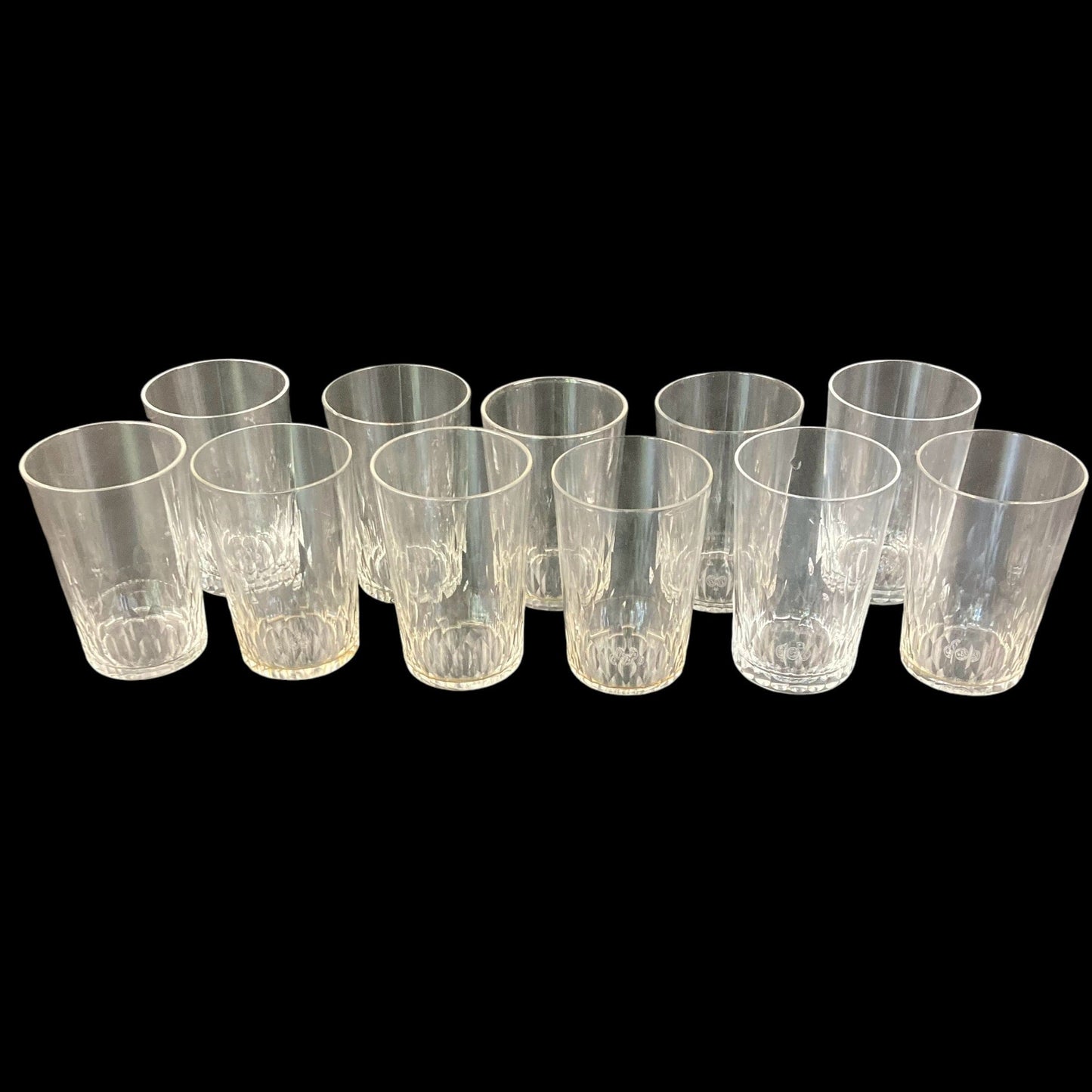 Baccarat richelieu 11 grands gobelets anciens en cristal taillé