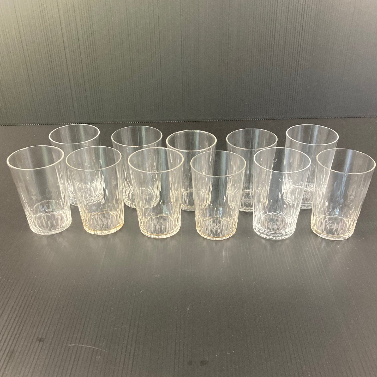 Baccarat richelieu 11 grandes copas antiguas de cristal tallado