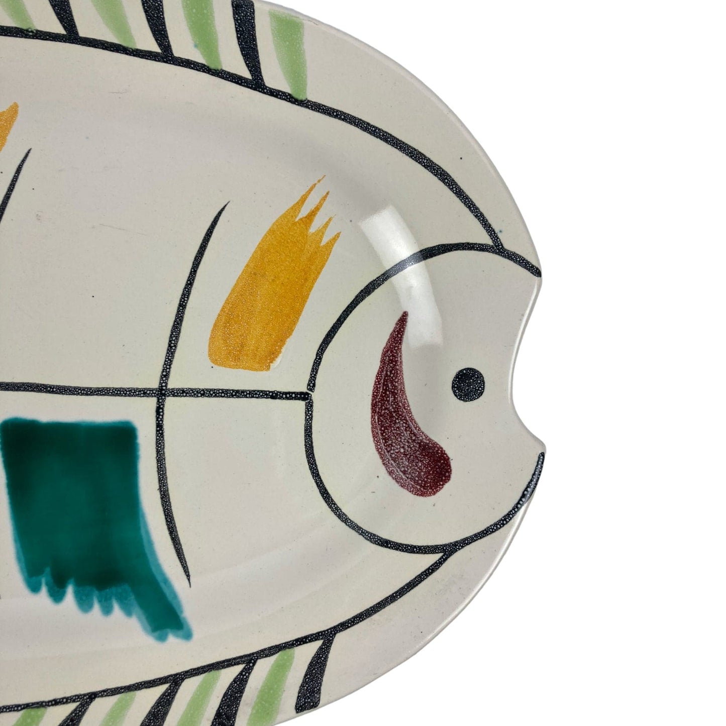 Gabriel Fourmaintraux plat a poisson en céramique