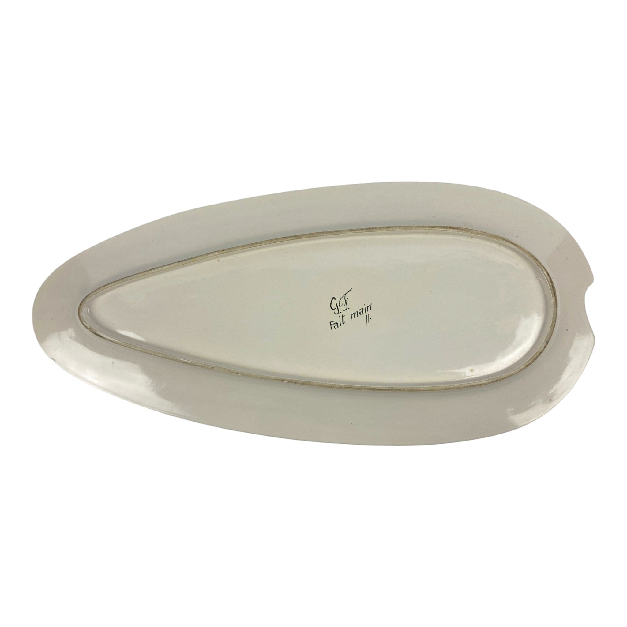 Gabriel Fourmaintraux plat a poisson en céramique
