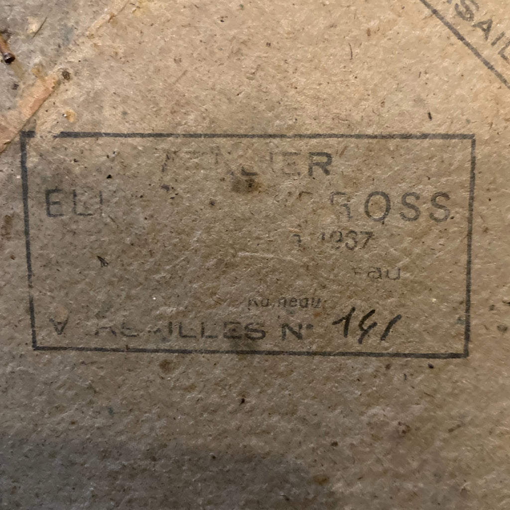 Gross Elisabeth ancien pastel Jeune Femme  