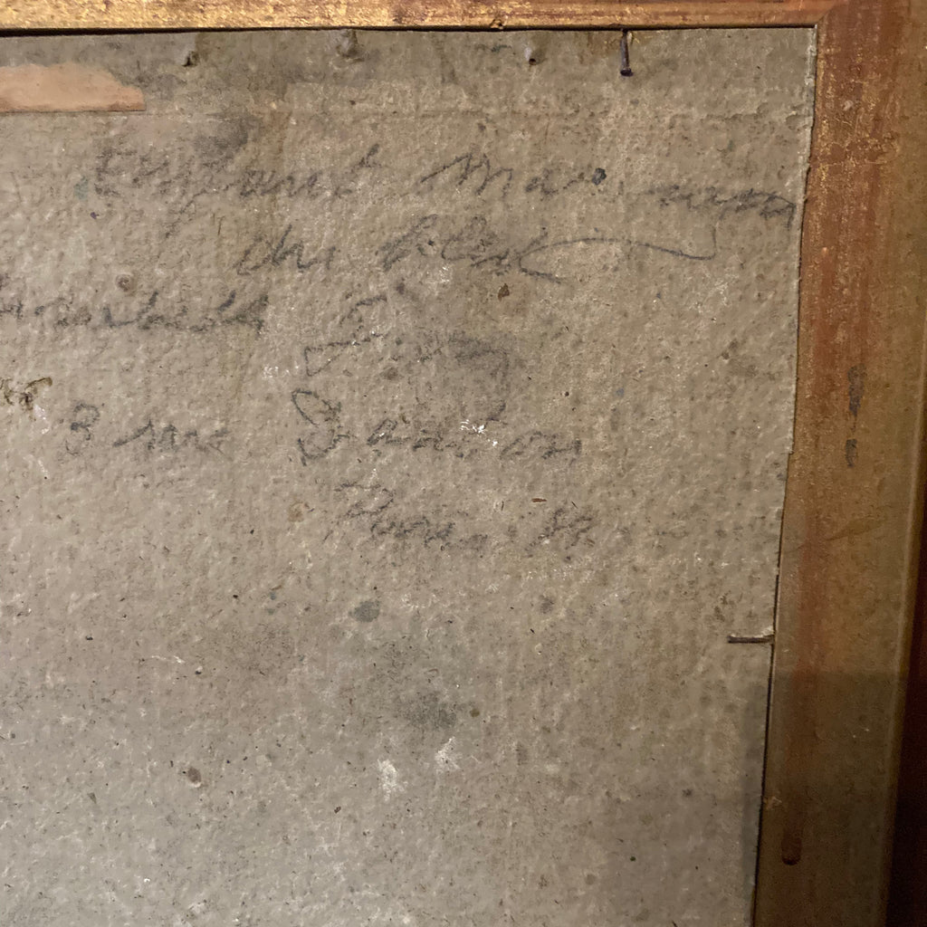 Gross Elisabeth ancien pastel Jeune Femme  