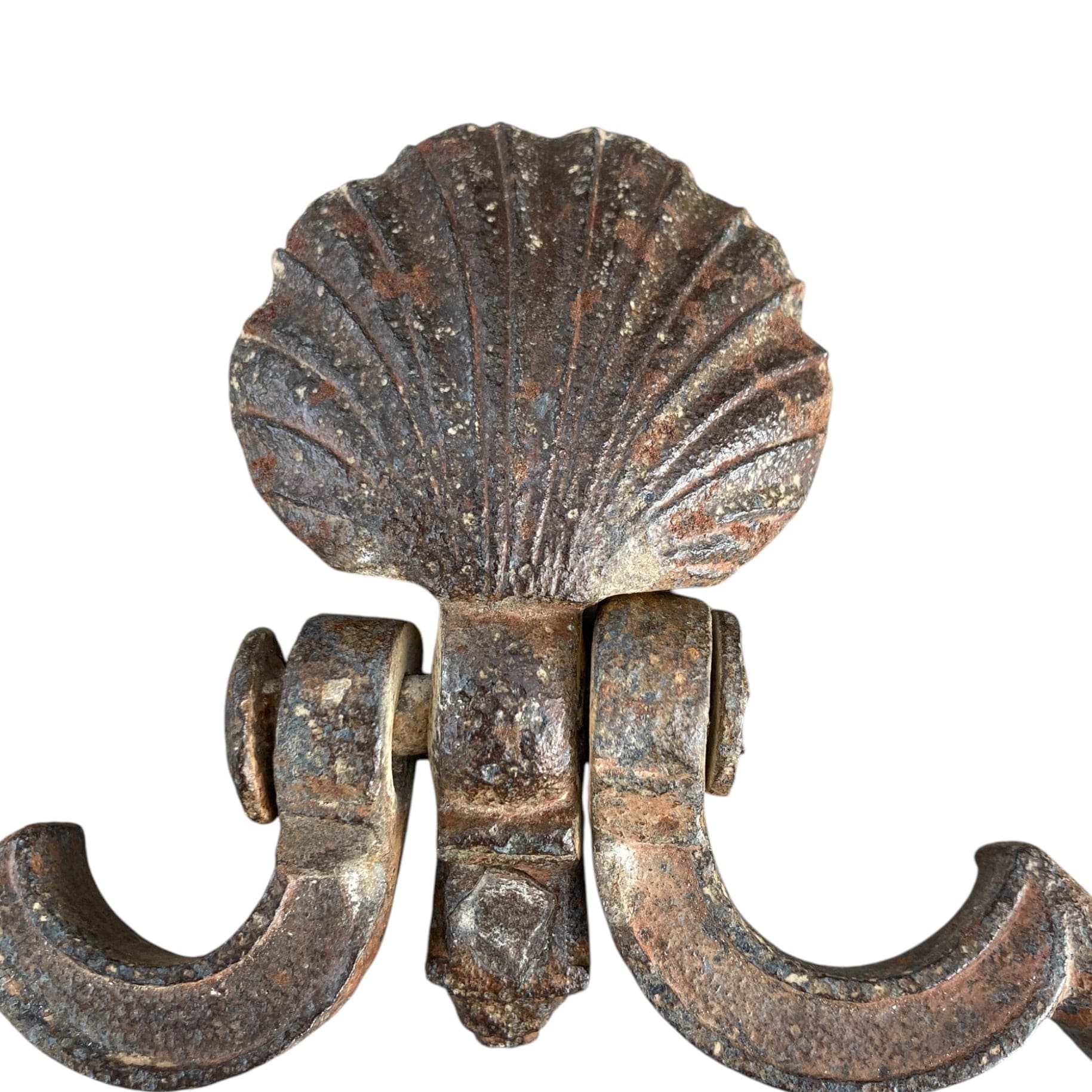 Marteau de porte Heurtoir fer forgé coquille Saint Jacques