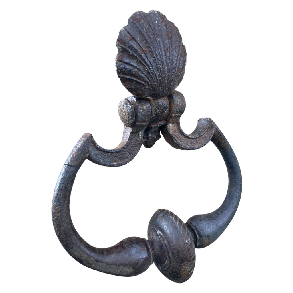 Marteau de porte Heurtoir fer forgé coquille Saint Jacques