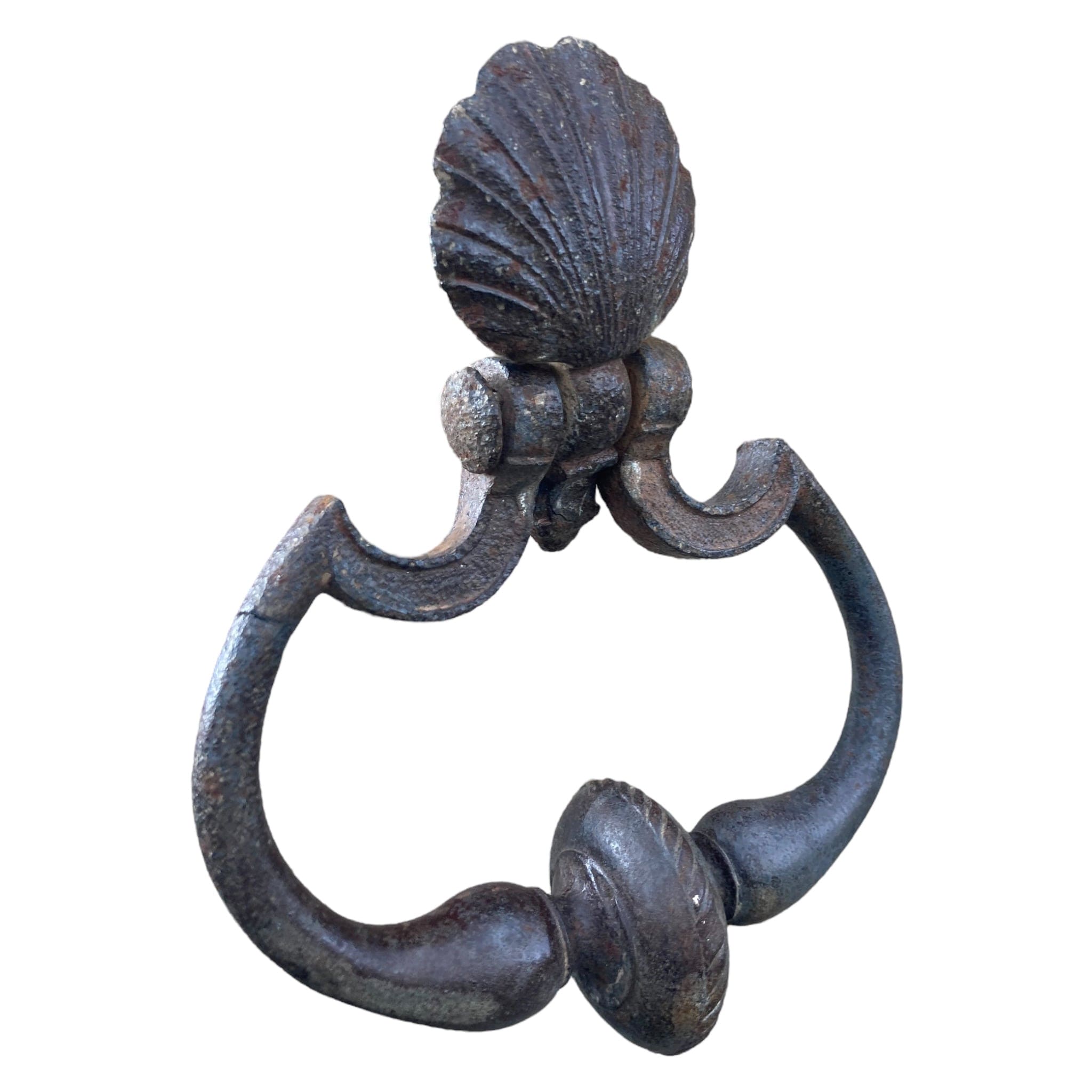 Marteau de porte Heurtoir fer forgé coquille Saint Jacques