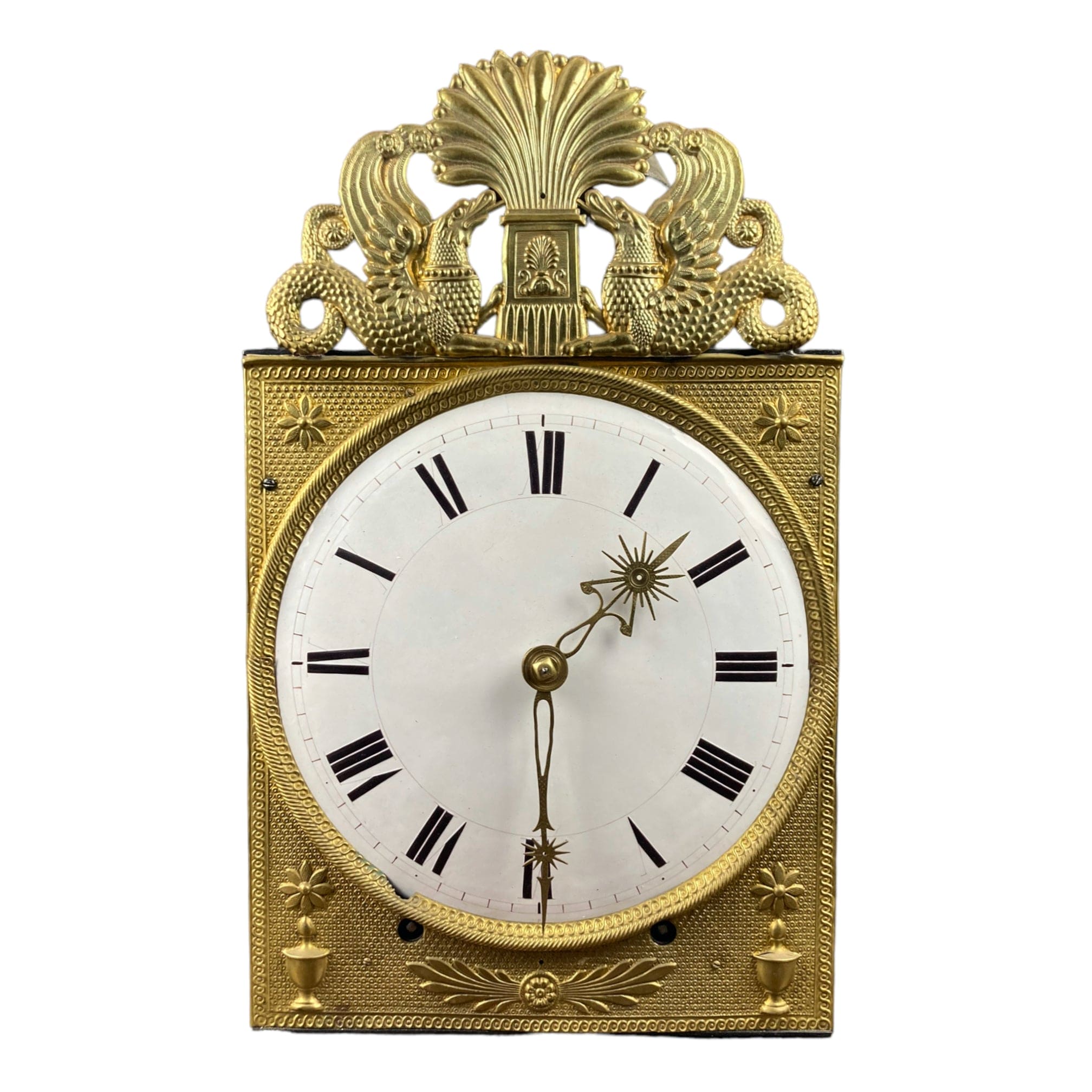 Mouvement mensuel horloge comtoise XIXe.