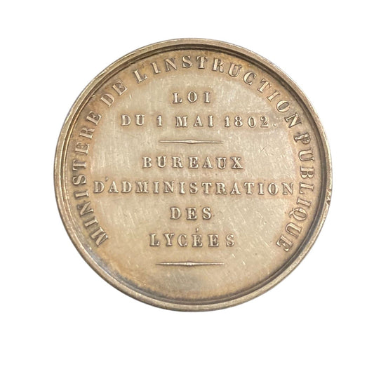 Jeton. Ministère de l' instruction publique. Bureaux d' administration des lycées.