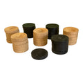 Lot de jetons anciens en buis pour jeu de Backgammon