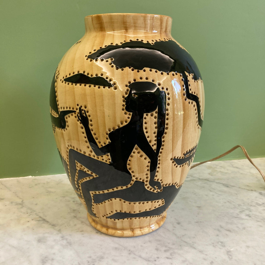 Lampe céramique par Grandjean Jourdan à Vallauris