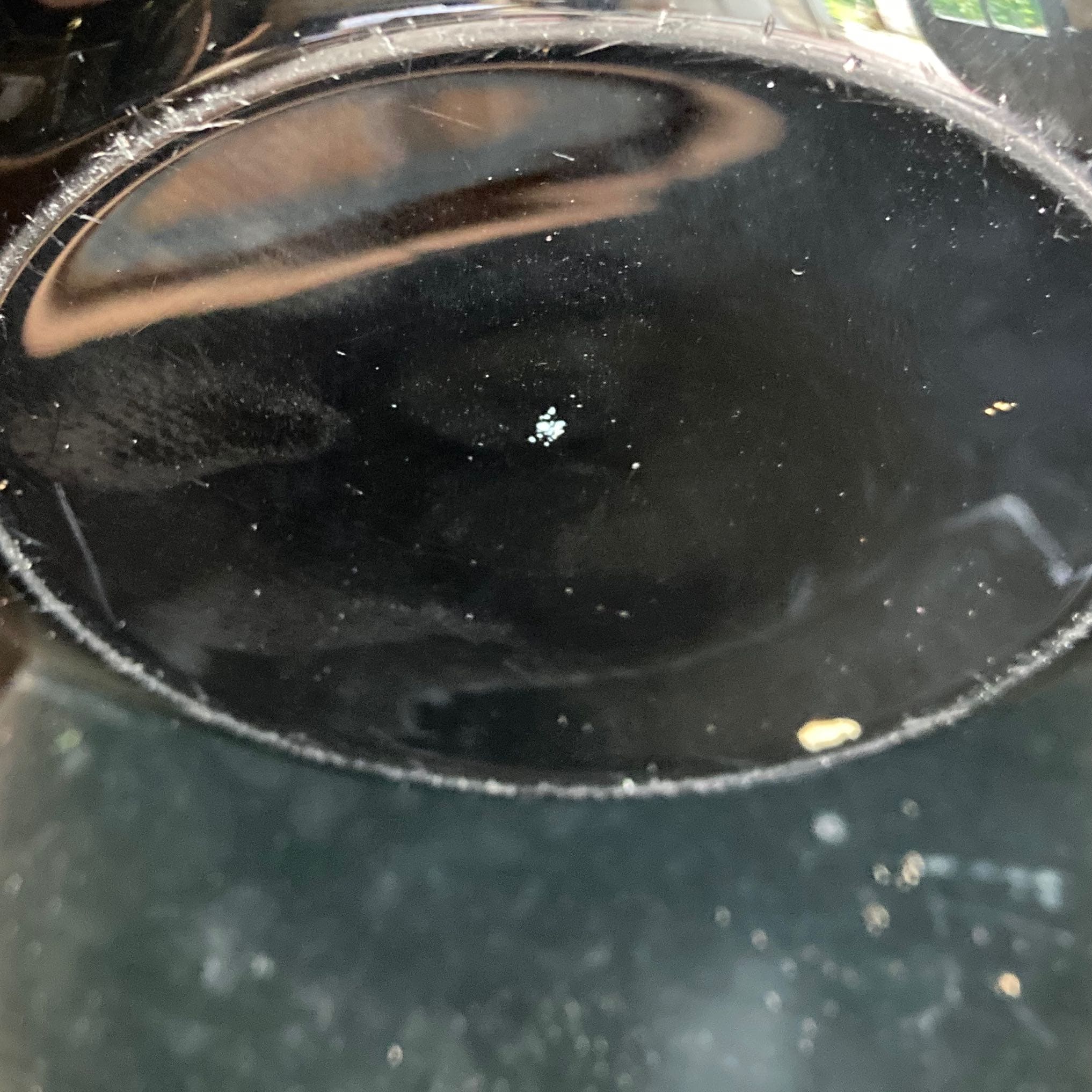 Lampe en opaline noire dans le goût de Jacques Adnet