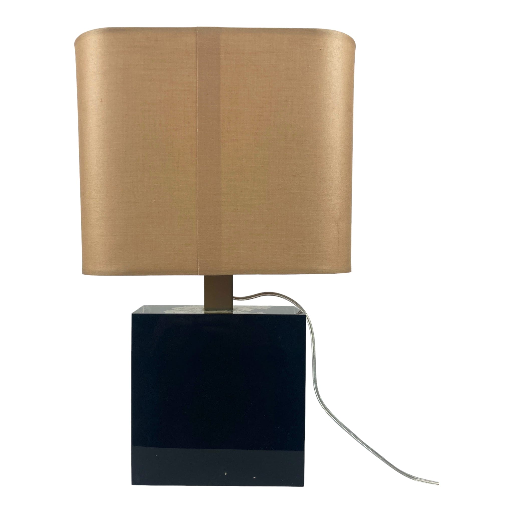 Pierre Giraudon lampe résine avec inclusion d' un corail