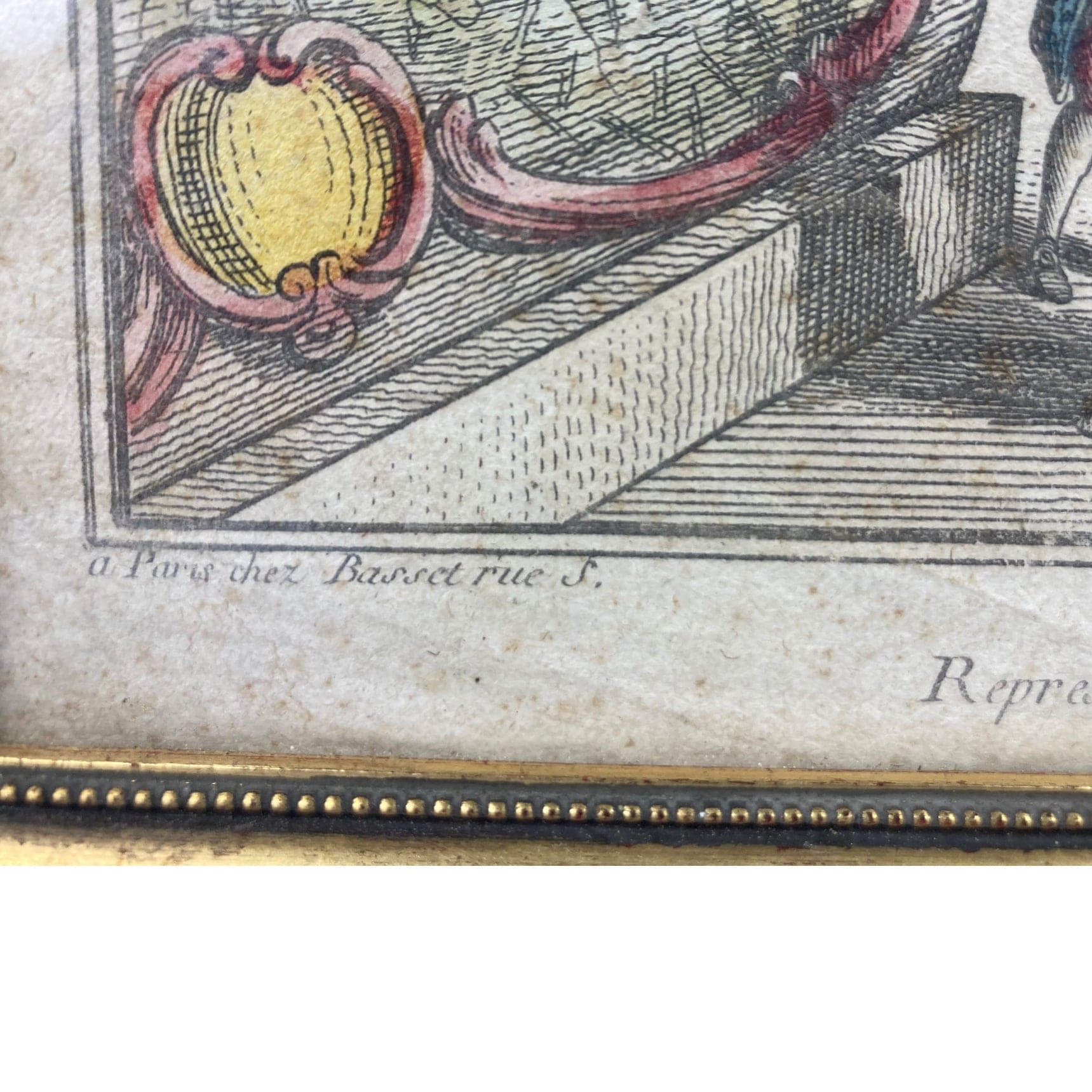 Festin pour le mariage de l'Infante d' Espagne ancienne vue d' optique