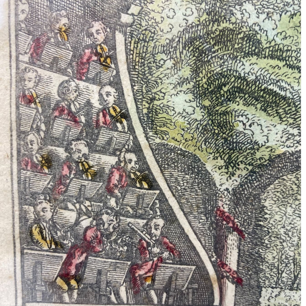 Festin pour le mariage de l'Infante d' Espagne ancienne vue d' optique