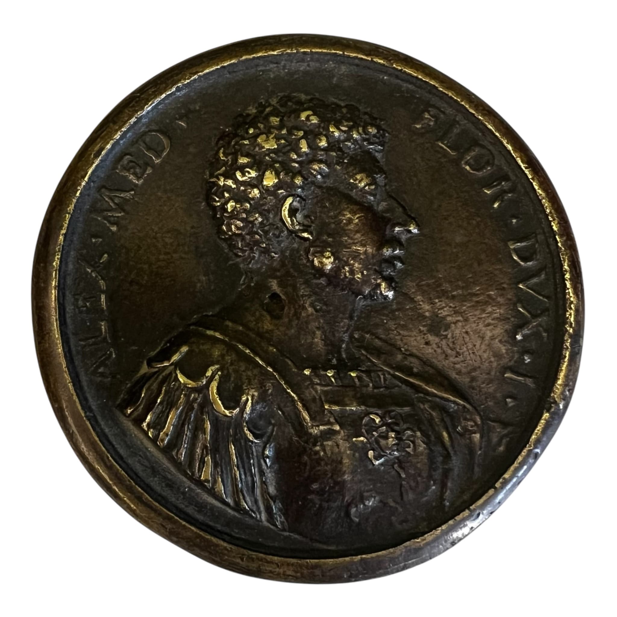 médaille bronze d' Alexandre de Médicis par Antonio Selvi