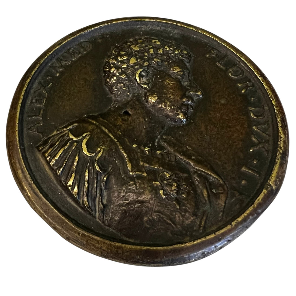 médaille bronze d' Alexandre de Médicis par Antonio Selvi