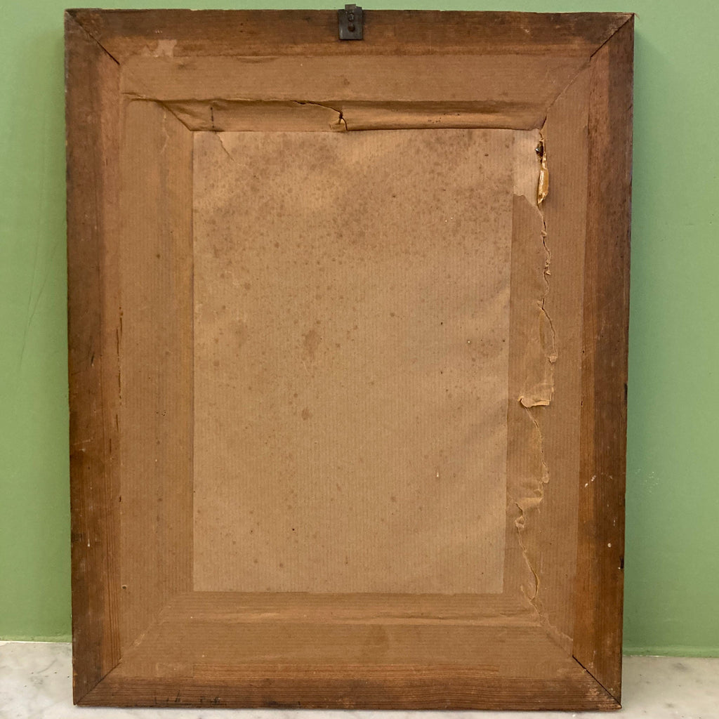 Médaille commémorative et diplôme de la compagne d' Italie. 1859. Dans un cadre en pitchpin.