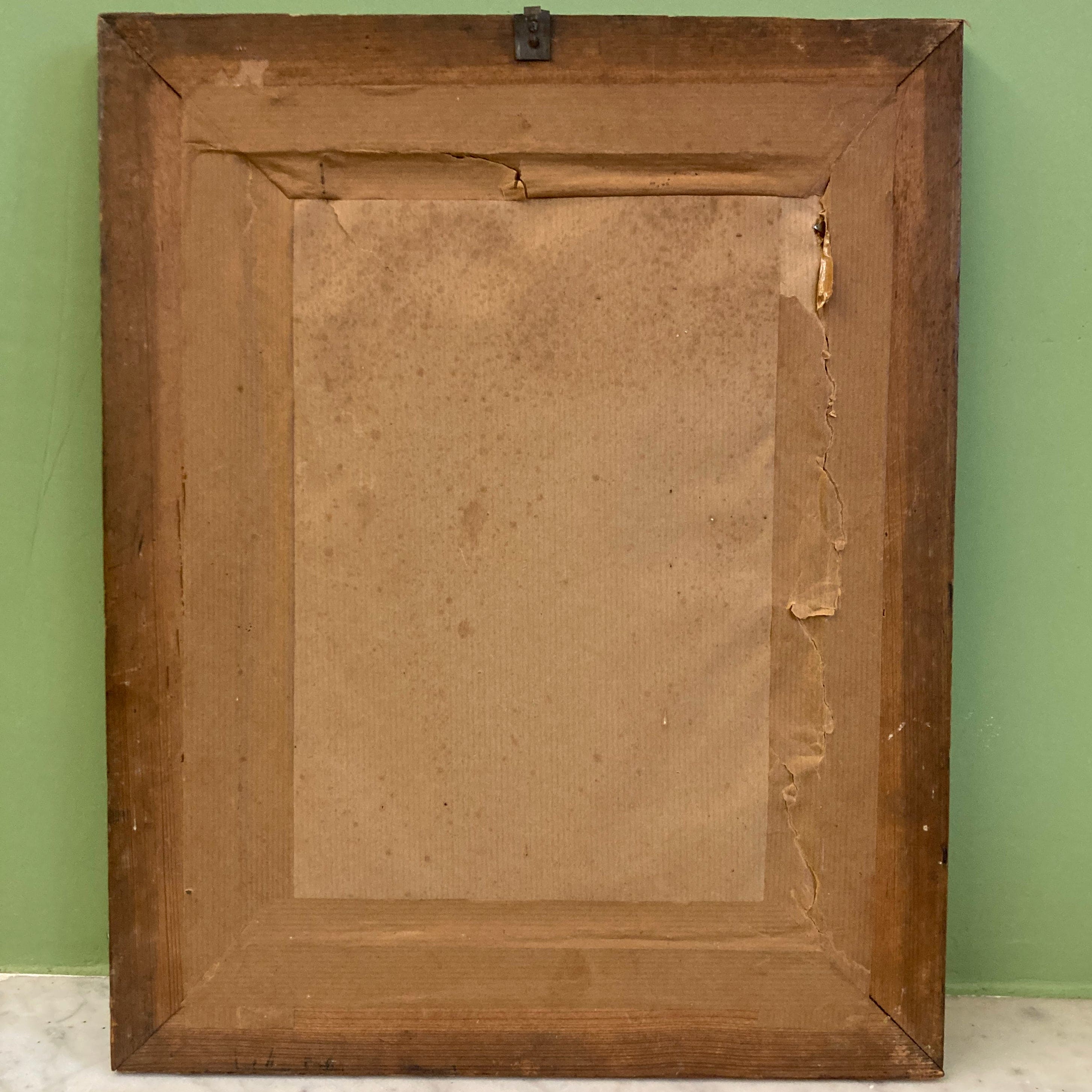 Médaille commémorative et diplôme de la compagne d' Italie. 1859. Dans un cadre en pitchpin.