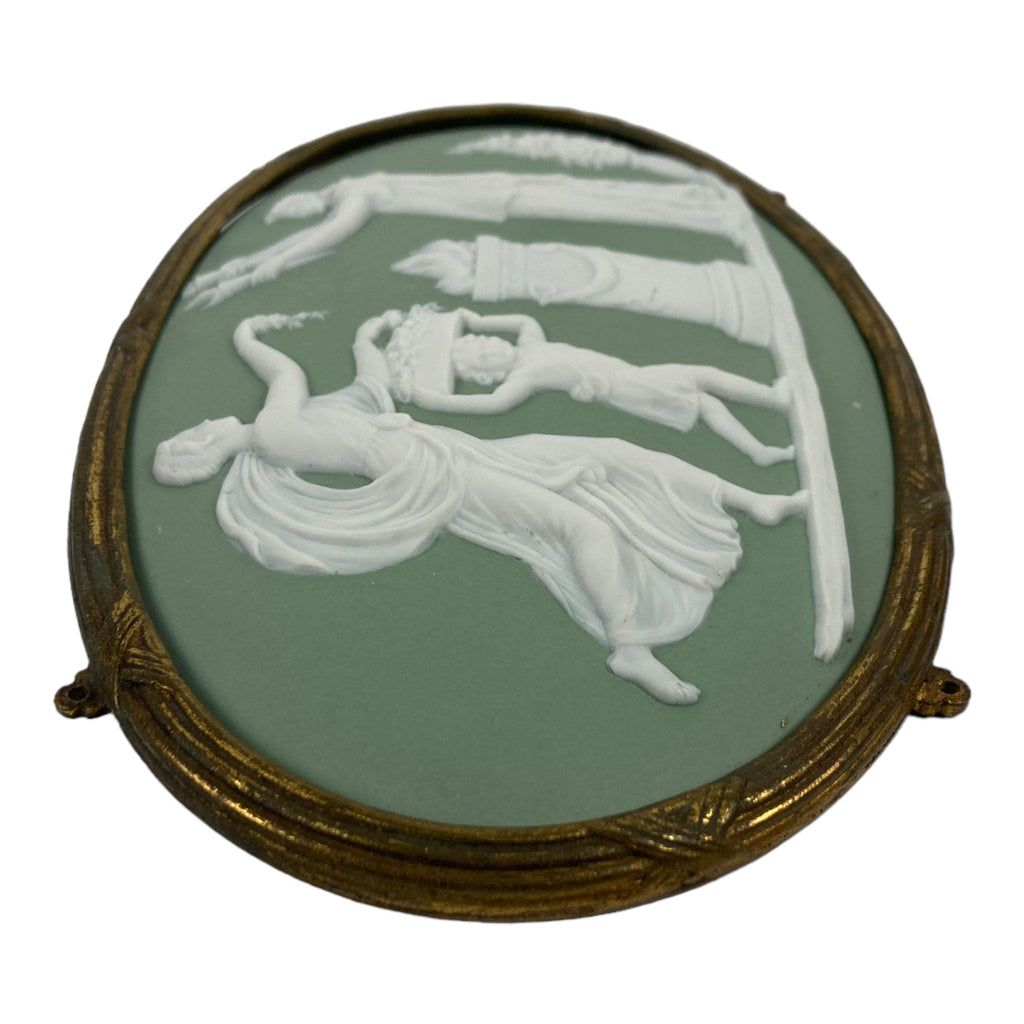 médaillon wedgwood cadre bronze