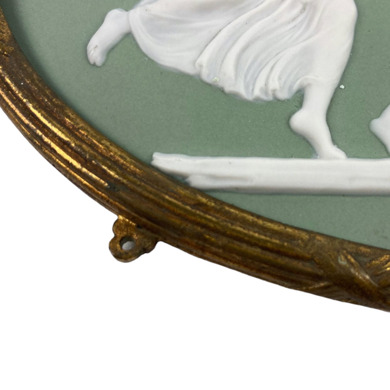 médaillon wedgwood cadre bronze