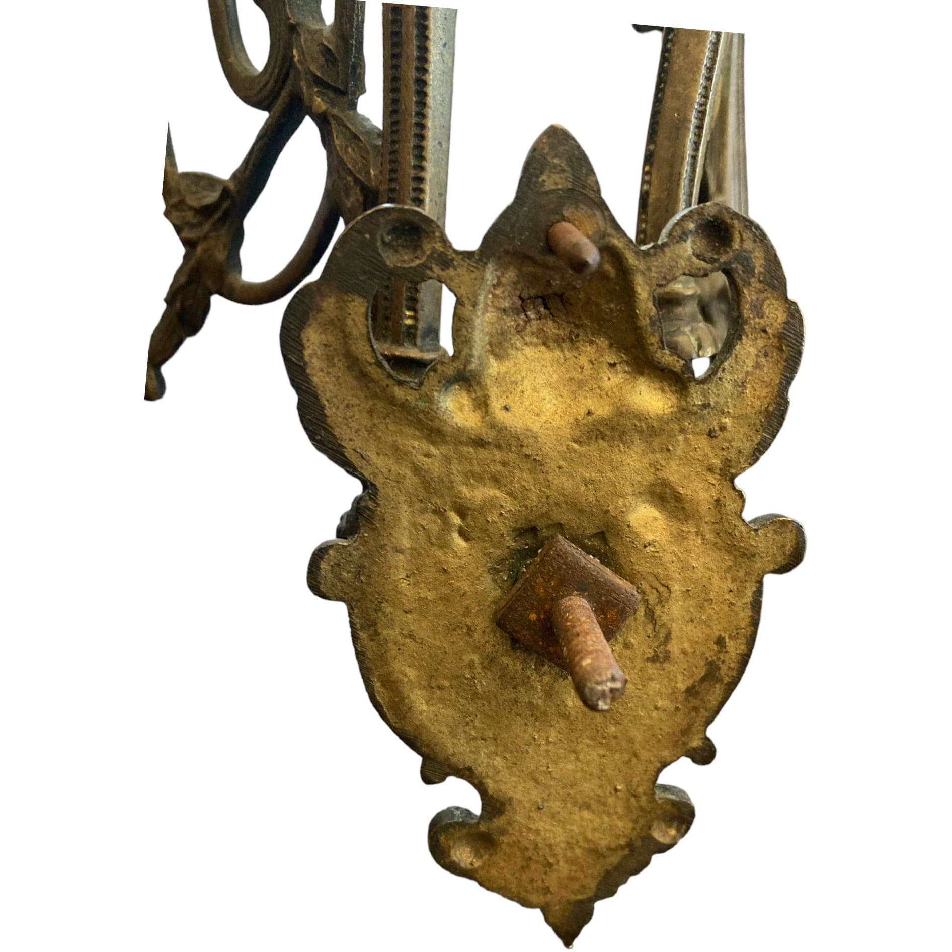 paire appliques bronze décor sphinges ailées