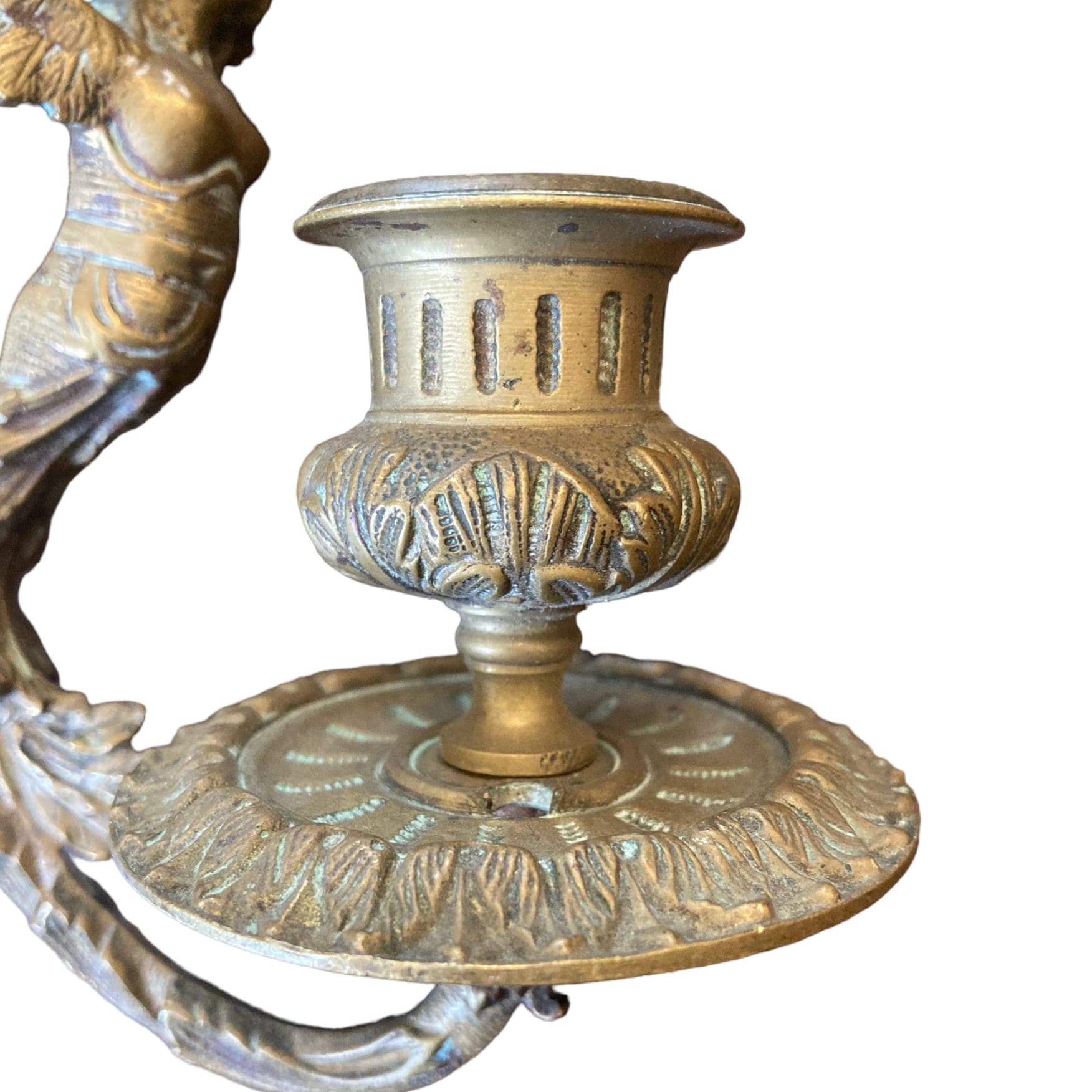 paire appliques bronze décor sphinges ailées