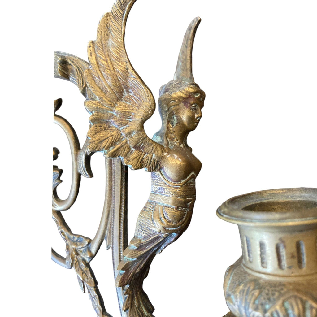 paire appliques bronze décor sphinges ailées