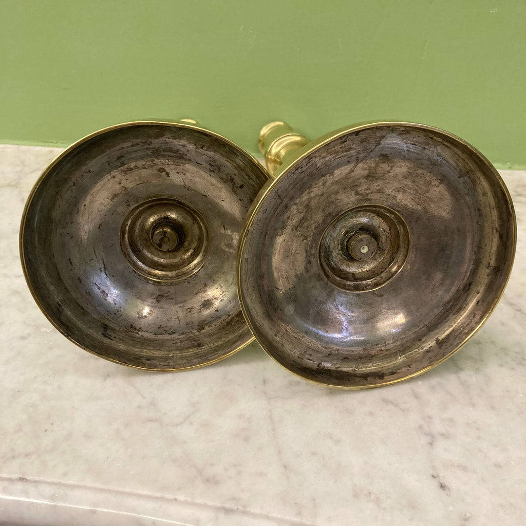 Paire de bougeoirs Empire en bronze 