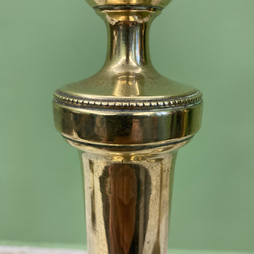 Paire de bougeoirs Empire en bronze 