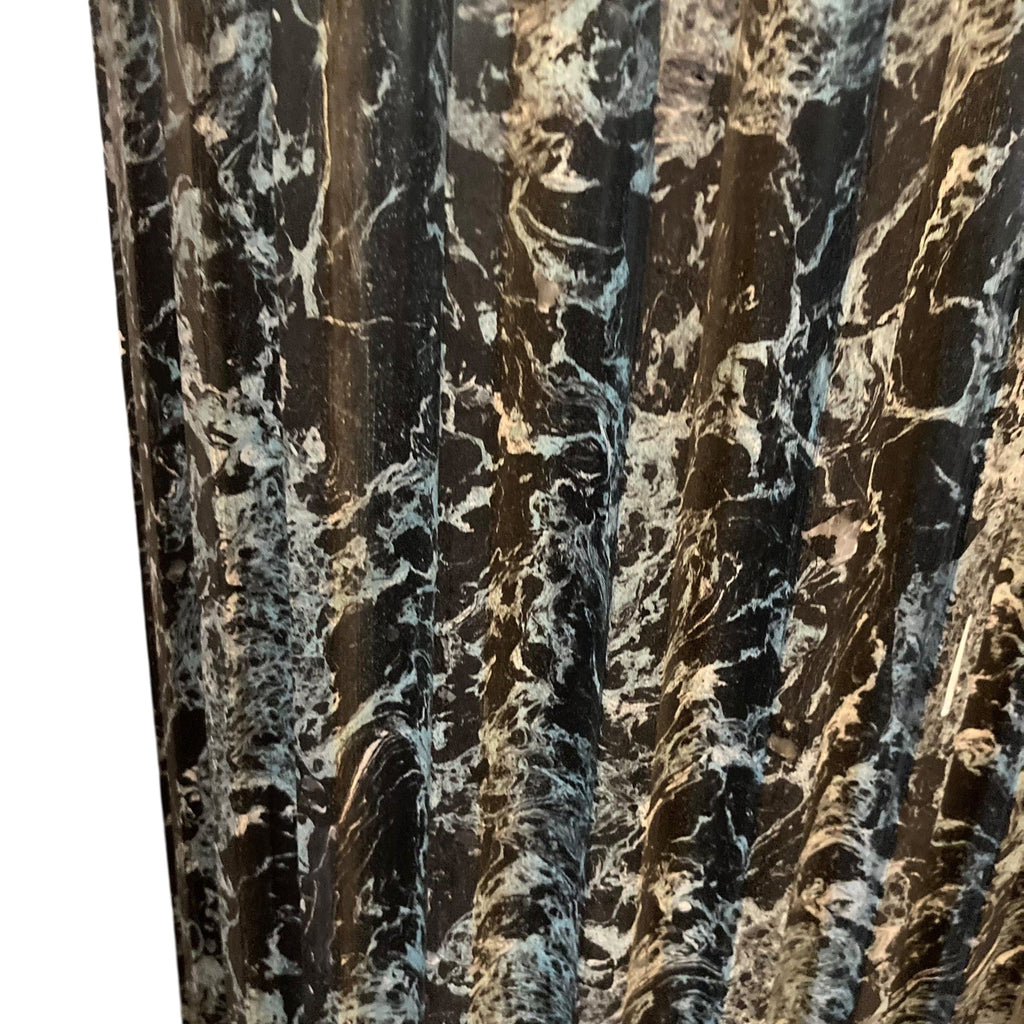 黒と緑の大理石調の柱2本セット | スカリオラ 19世紀