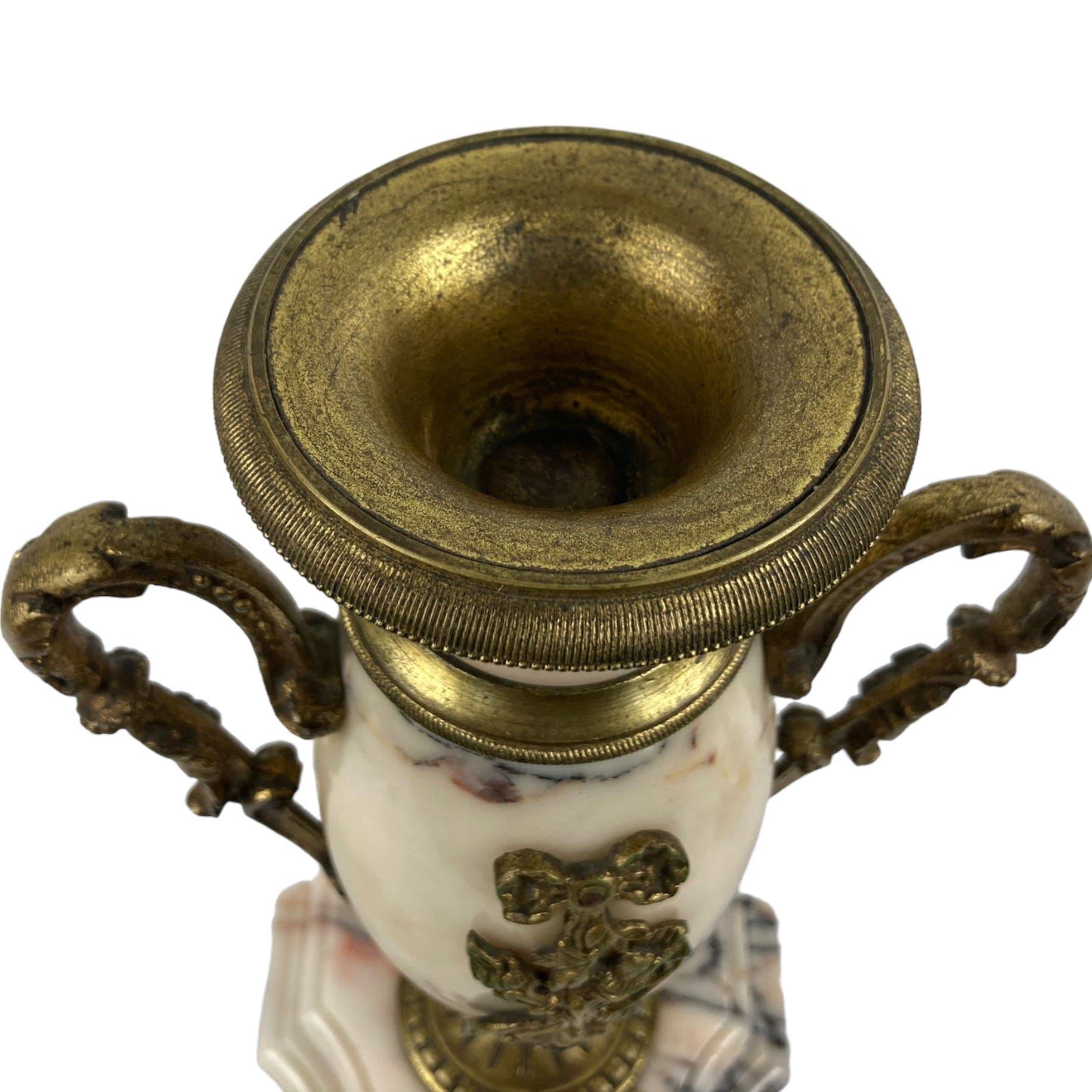 Paire de cassolettes en marbre