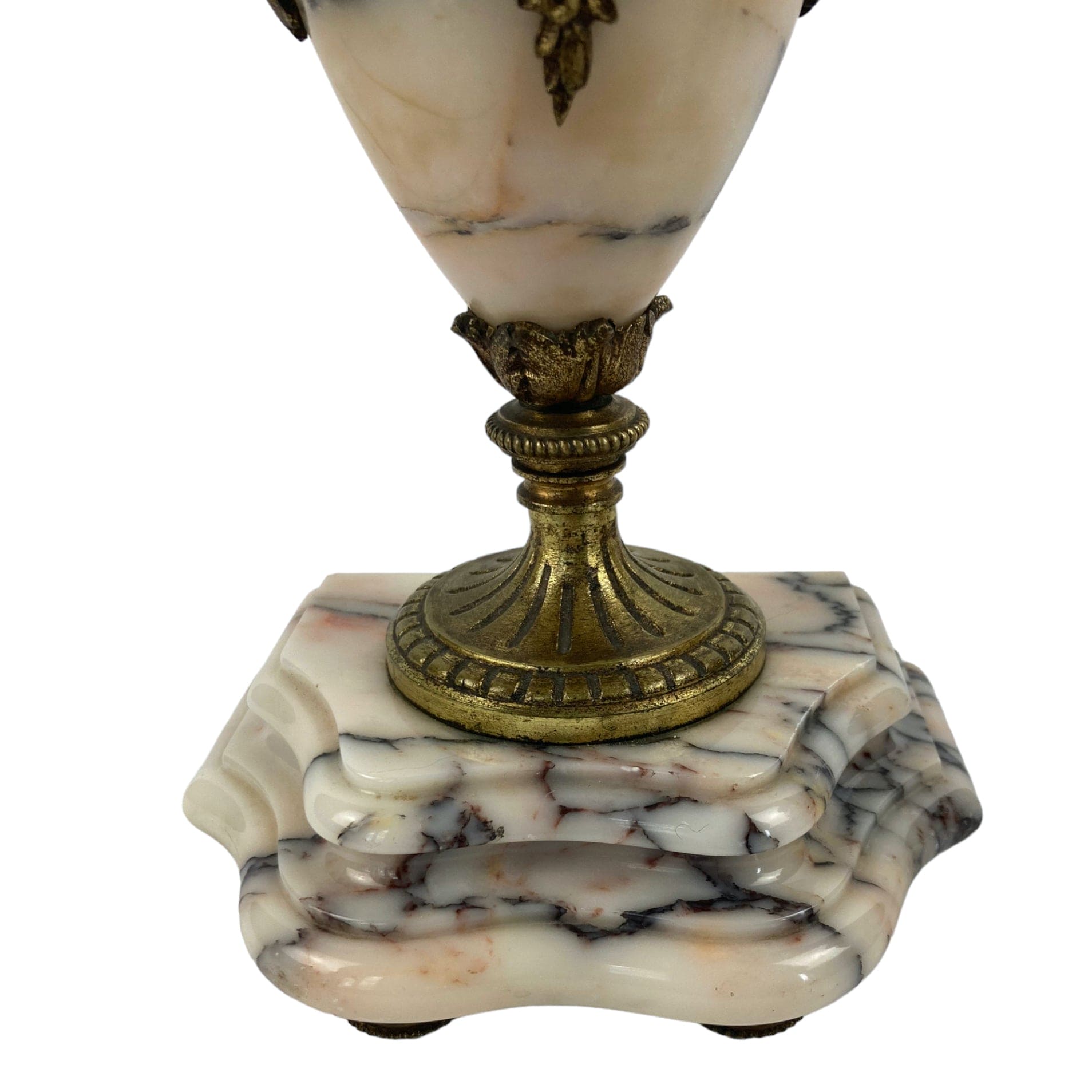 Paire de cassolettes en marbre