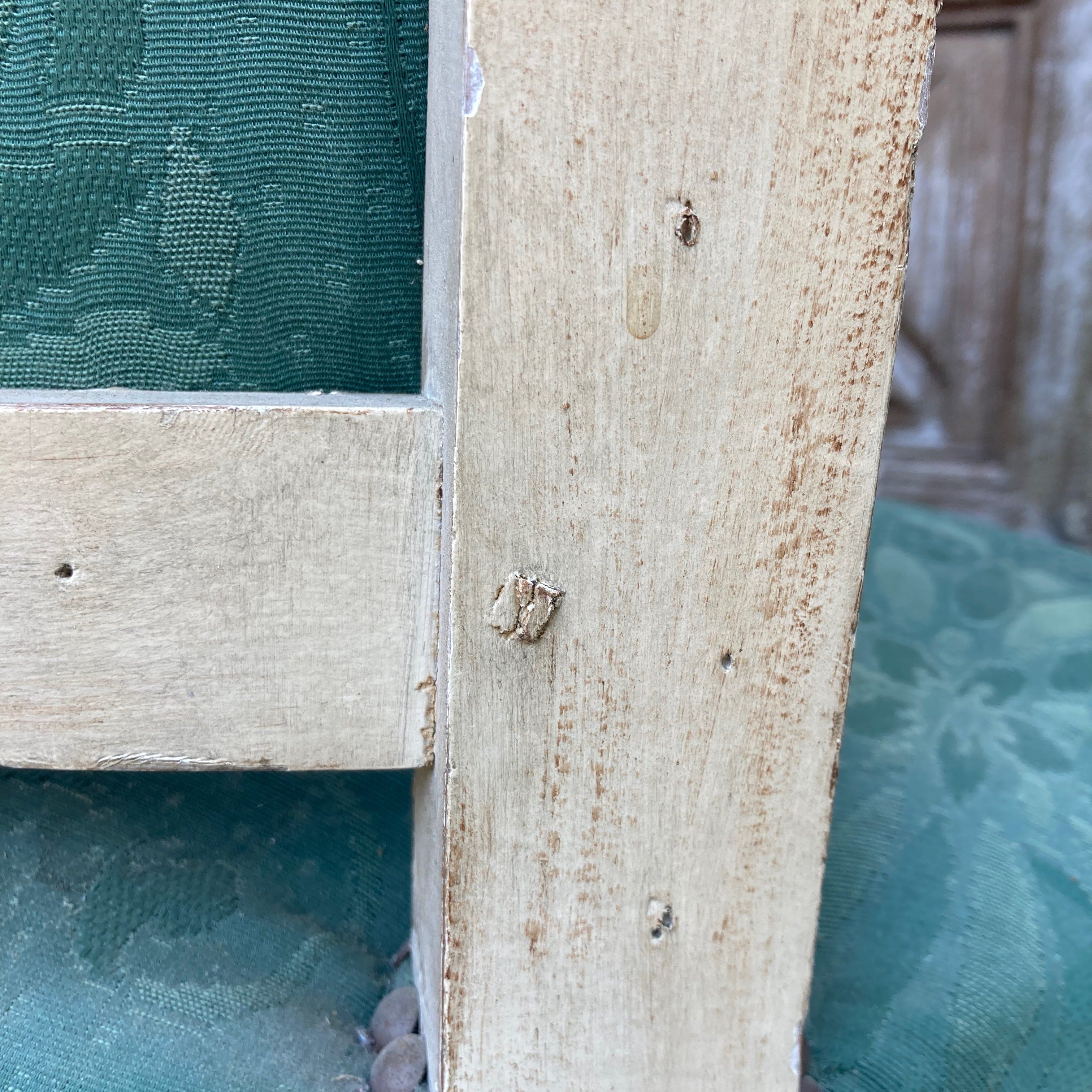 Paire de fauteuils en bois laqué d' époque Directoire