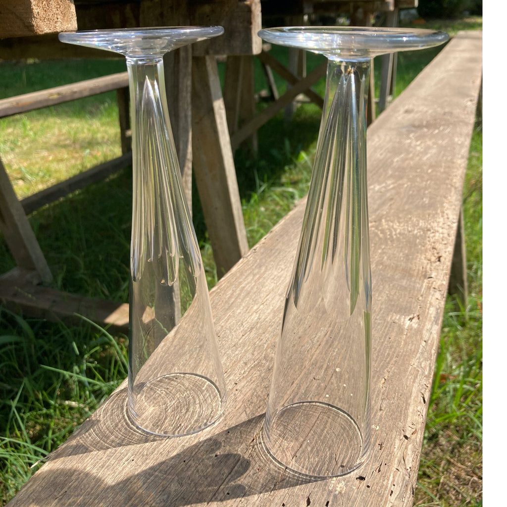 paire de flûtes cristal champenoises