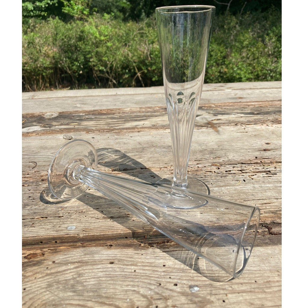 paire de flûtes cristal champenoises