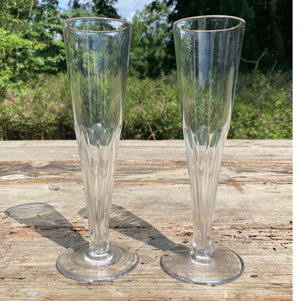 paire de flûtes cristal champenoises